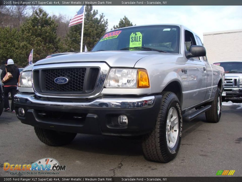 2005 Ford Ranger XLT SuperCab 4x4 Silver Metallic / Medium Dark Flint Photo #1