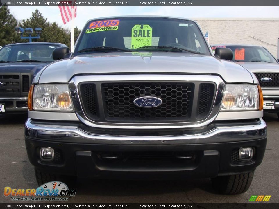 2005 Ford Ranger XLT SuperCab 4x4 Silver Metallic / Medium Dark Flint Photo #2