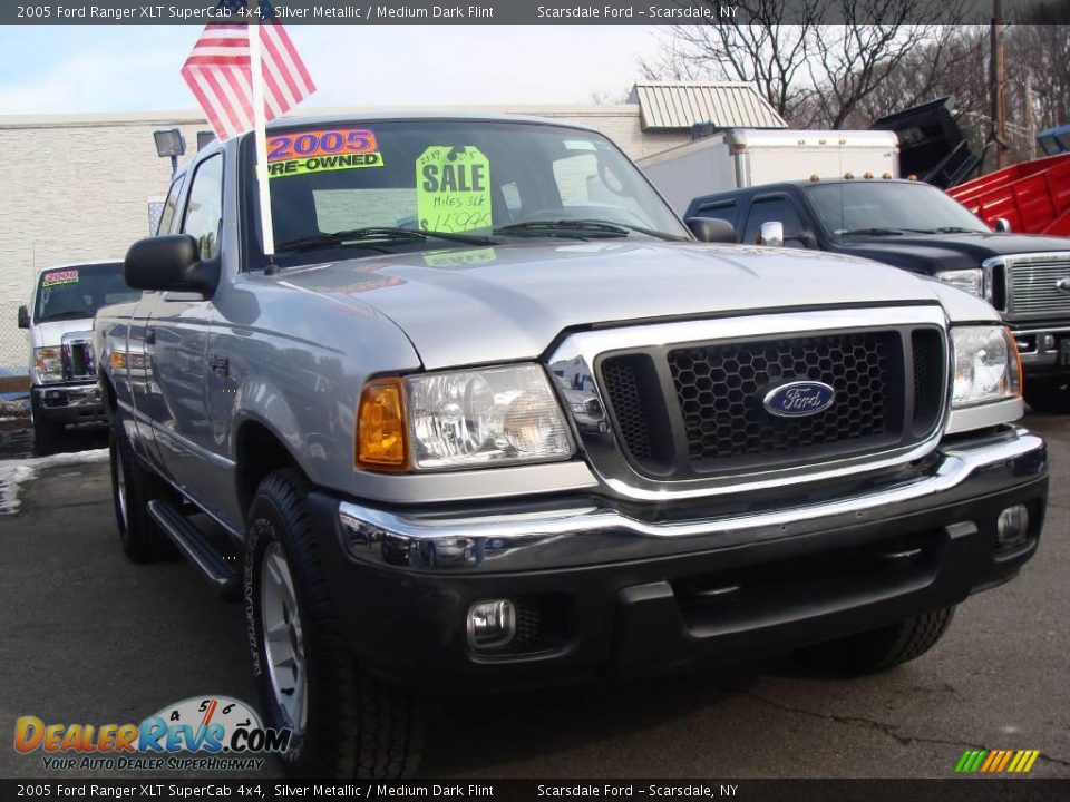2005 Ford Ranger XLT SuperCab 4x4 Silver Metallic / Medium Dark Flint Photo #3