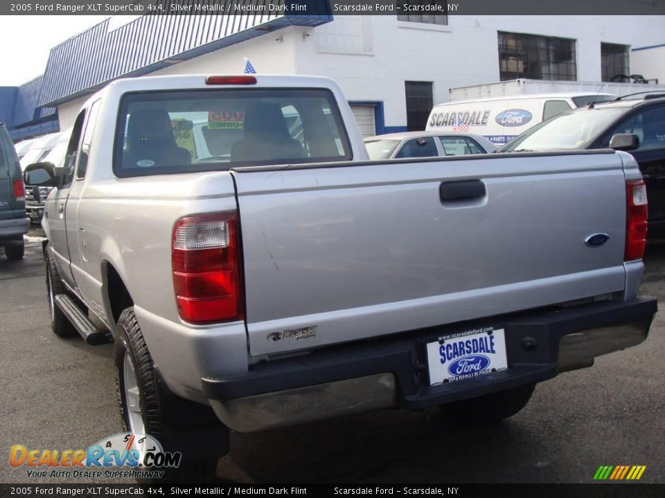 2005 Ford Ranger XLT SuperCab 4x4 Silver Metallic / Medium Dark Flint Photo #7