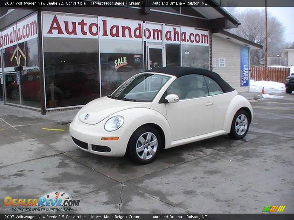 2007 Volkswagen New Beetle 2.5 Convertible Harvest Moon Beige / Cream Photo #16