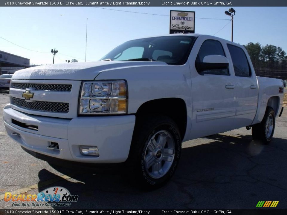 2010 Chevrolet Silverado 1500 LT Crew Cab Summit White / Light Titanium/Ebony Photo #1