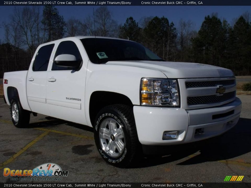2010 Chevrolet Silverado 1500 LT Crew Cab Summit White / Light Titanium/Ebony Photo #7