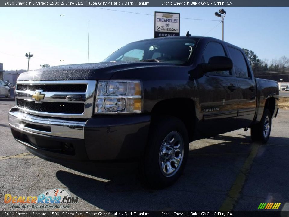 2010 Chevrolet Silverado 1500 LS Crew Cab Taupe Gray Metallic / Dark Titanium Photo #1