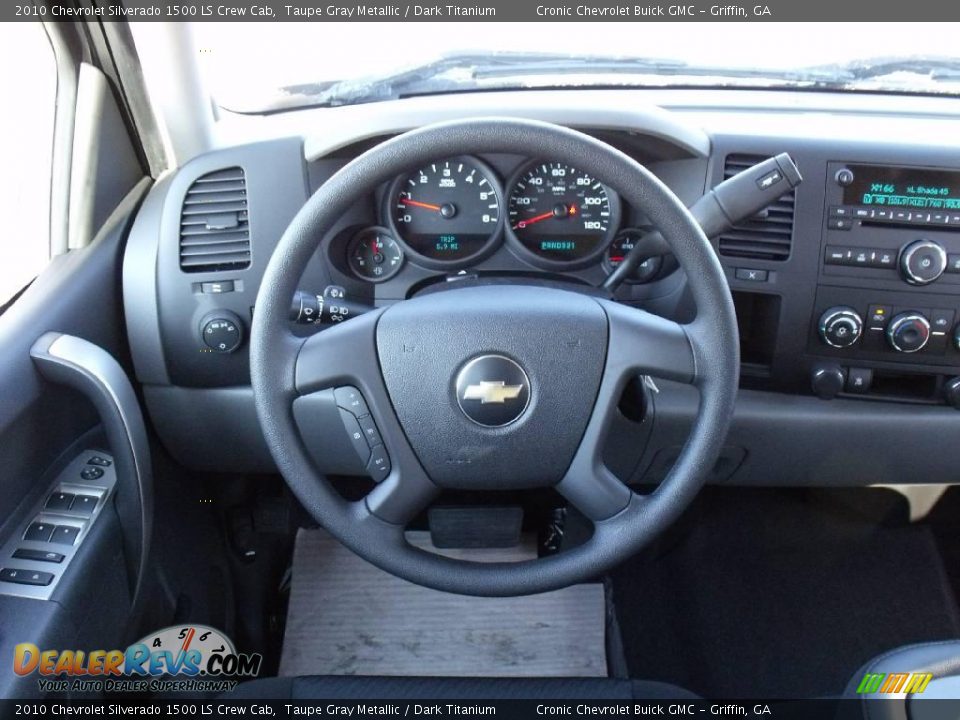 2010 Chevrolet Silverado 1500 LS Crew Cab Taupe Gray Metallic / Dark Titanium Photo #16
