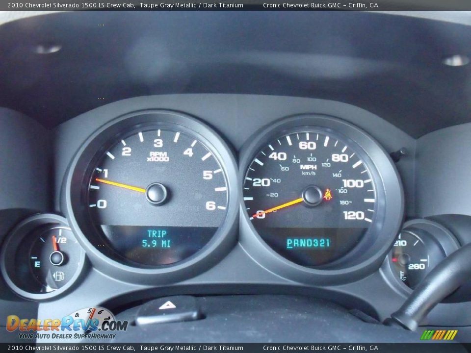 2010 Chevrolet Silverado 1500 LS Crew Cab Taupe Gray Metallic / Dark Titanium Photo #17