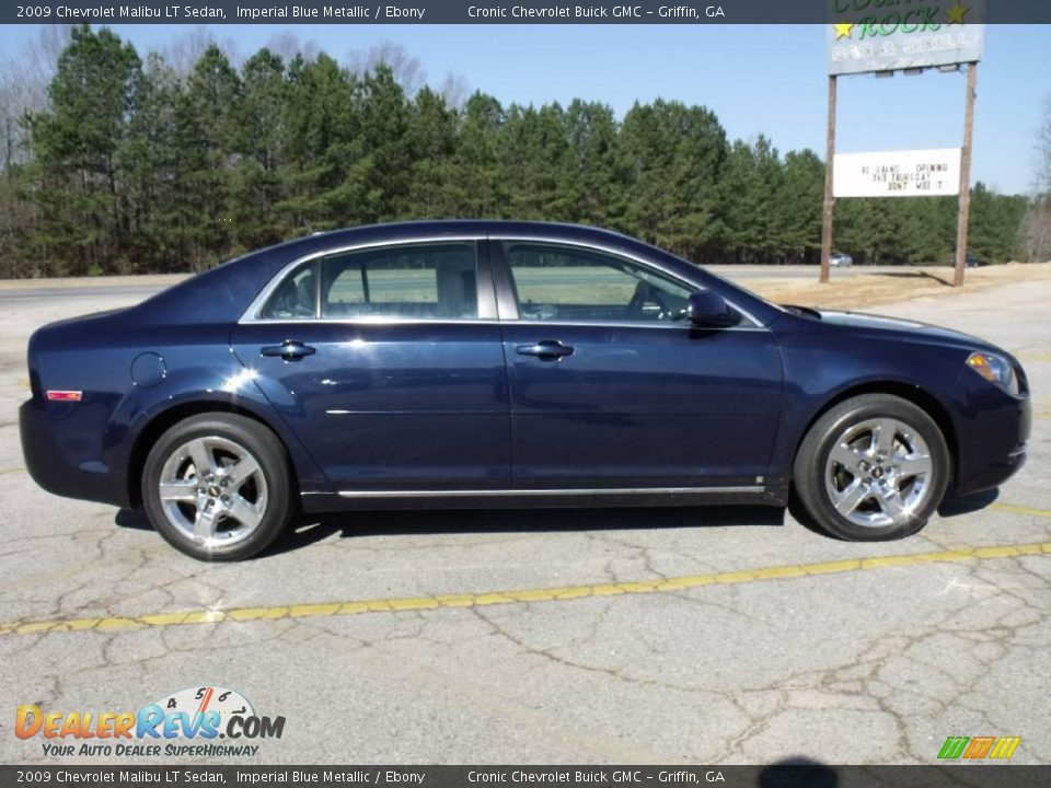 2009 Chevrolet Malibu LT Sedan Imperial Blue Metallic / Ebony Photo #6