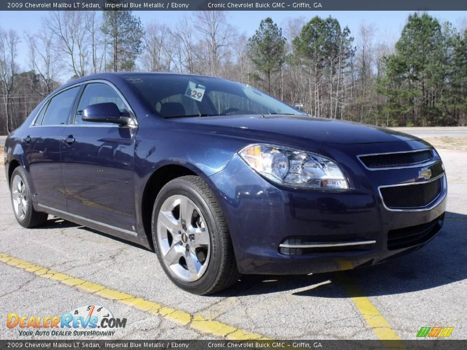 2009 Chevrolet Malibu LT Sedan Imperial Blue Metallic / Ebony Photo #7