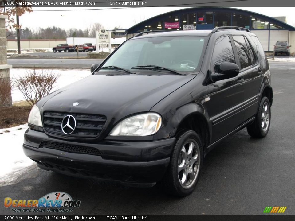 2000 Mercedes-Benz ML 430 4Matic Black / Ash Photo #2