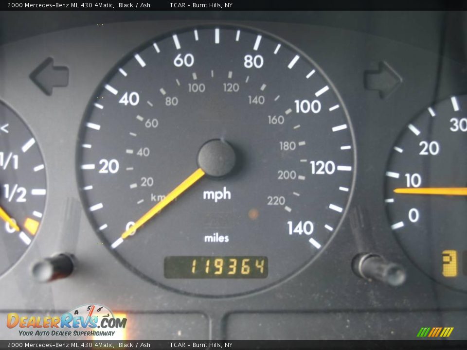 2000 Mercedes-Benz ML 430 4Matic Black / Ash Photo #14