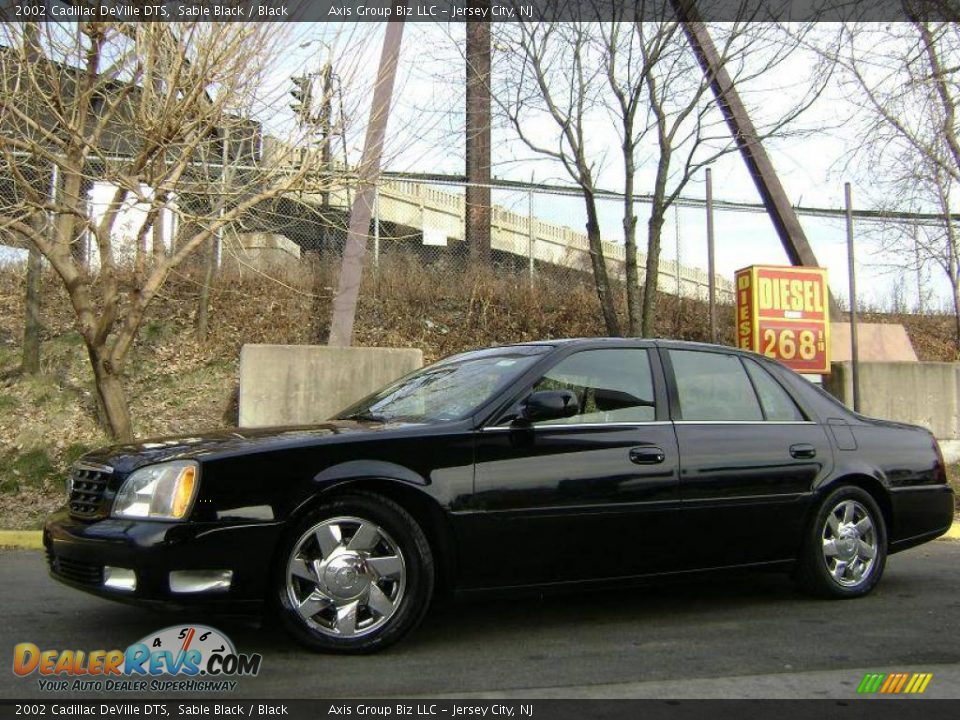 2002 Cadillac DeVille DTS Sable Black / Black Photo #1