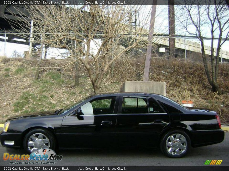 2002 Cadillac DeVille DTS Sable Black / Black Photo #3