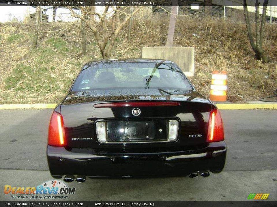 2002 Cadillac DeVille DTS Sable Black / Black Photo #9