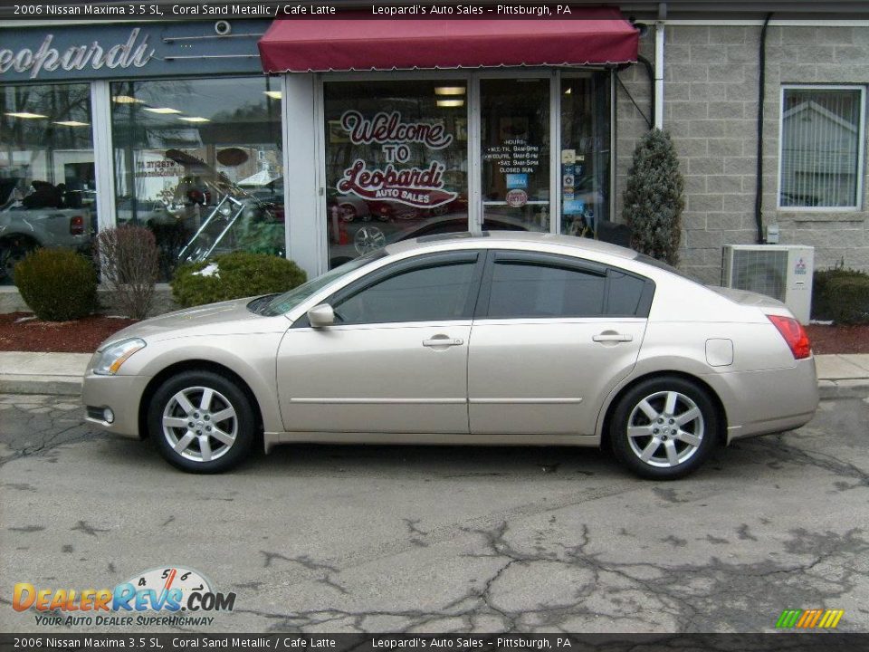 2006 Nissan Maxima 3.5 SL Coral Sand Metallic / Cafe Latte Photo #2