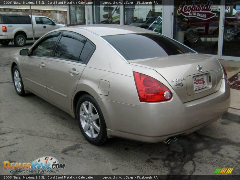 2006 Nissan Maxima 3.5 SL Coral Sand Metallic / Cafe Latte Photo #3