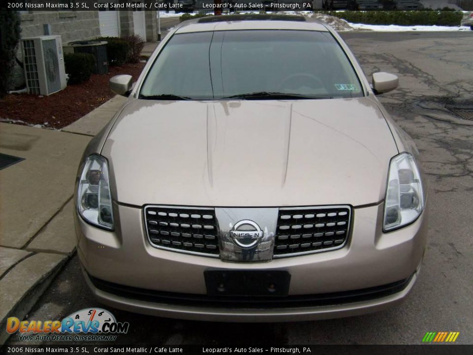 2006 Nissan Maxima 3.5 SL Coral Sand Metallic / Cafe Latte Photo #7