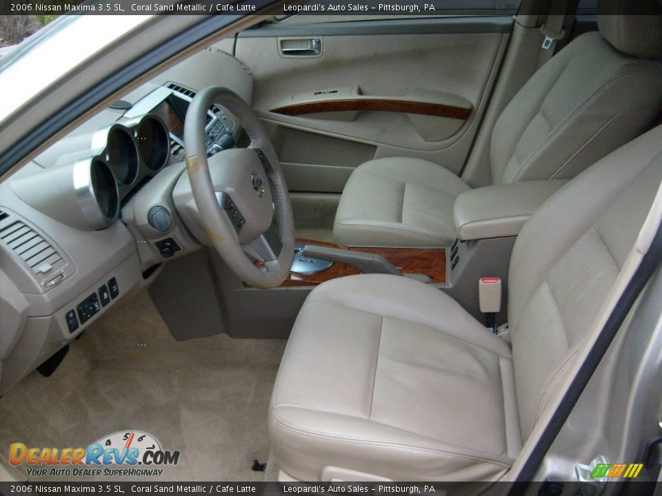 2006 Nissan Maxima 3.5 SL Coral Sand Metallic / Cafe Latte Photo #9