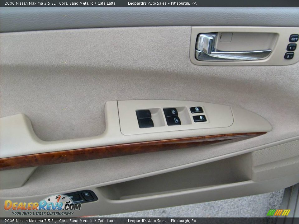 2006 Nissan Maxima 3.5 SL Coral Sand Metallic / Cafe Latte Photo #10