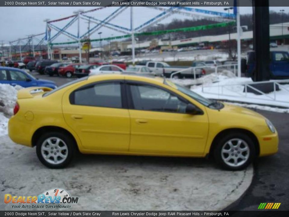 2003 Dodge Neon SXT Solar Yellow / Dark Slate Gray Photo #5
