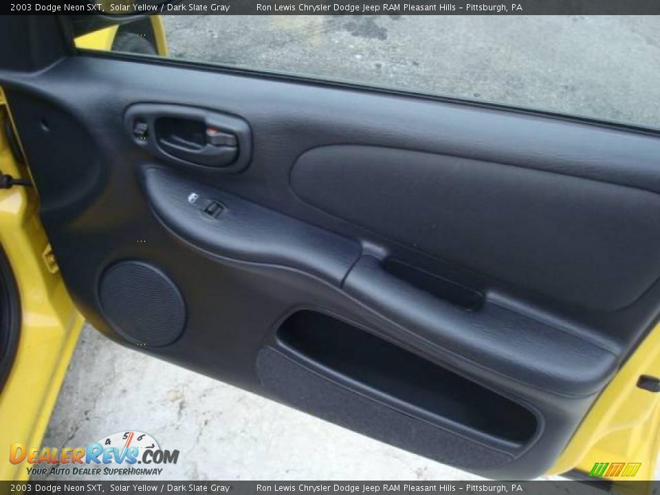 2003 Dodge Neon SXT Solar Yellow / Dark Slate Gray Photo #15