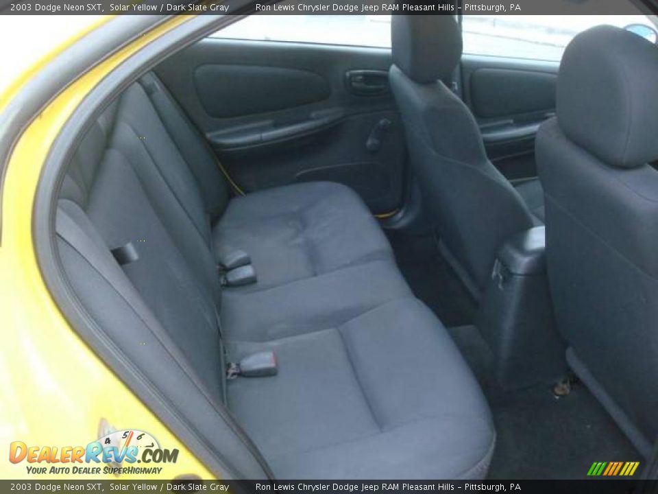 2003 Dodge Neon SXT Solar Yellow / Dark Slate Gray Photo #16