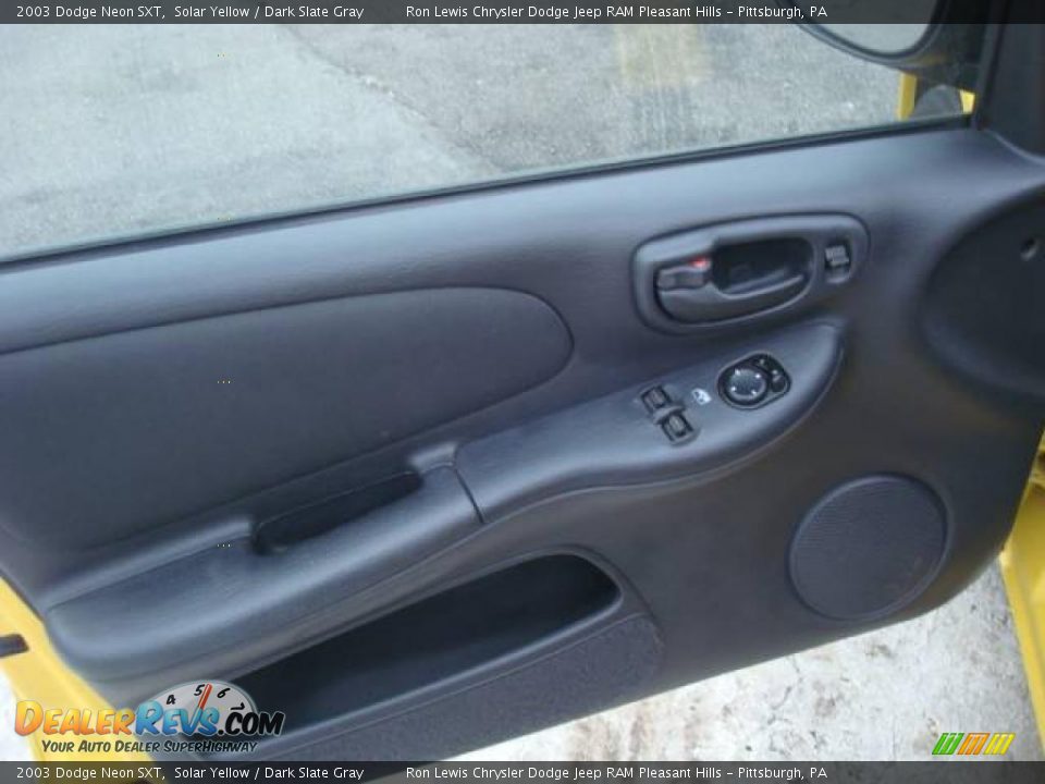 2003 Dodge Neon SXT Solar Yellow / Dark Slate Gray Photo #21