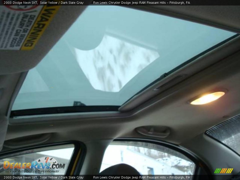 2003 Dodge Neon SXT Solar Yellow / Dark Slate Gray Photo #22