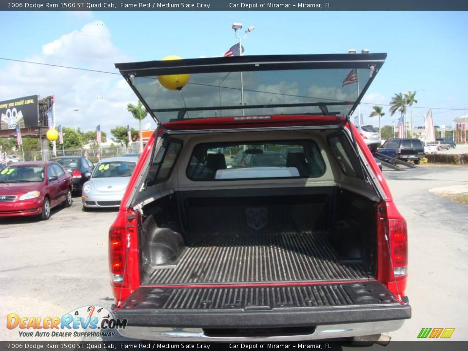 2006 Dodge Ram 1500 ST Quad Cab Flame Red / Medium Slate Gray Photo #5