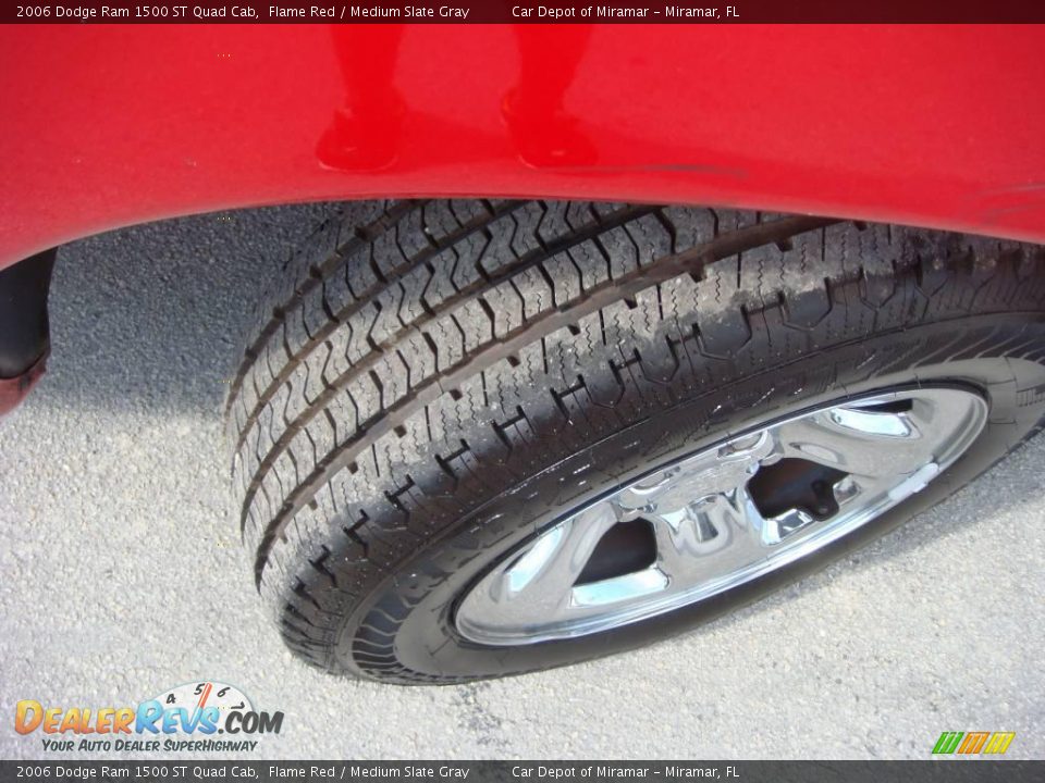 2006 Dodge Ram 1500 ST Quad Cab Flame Red / Medium Slate Gray Photo #15