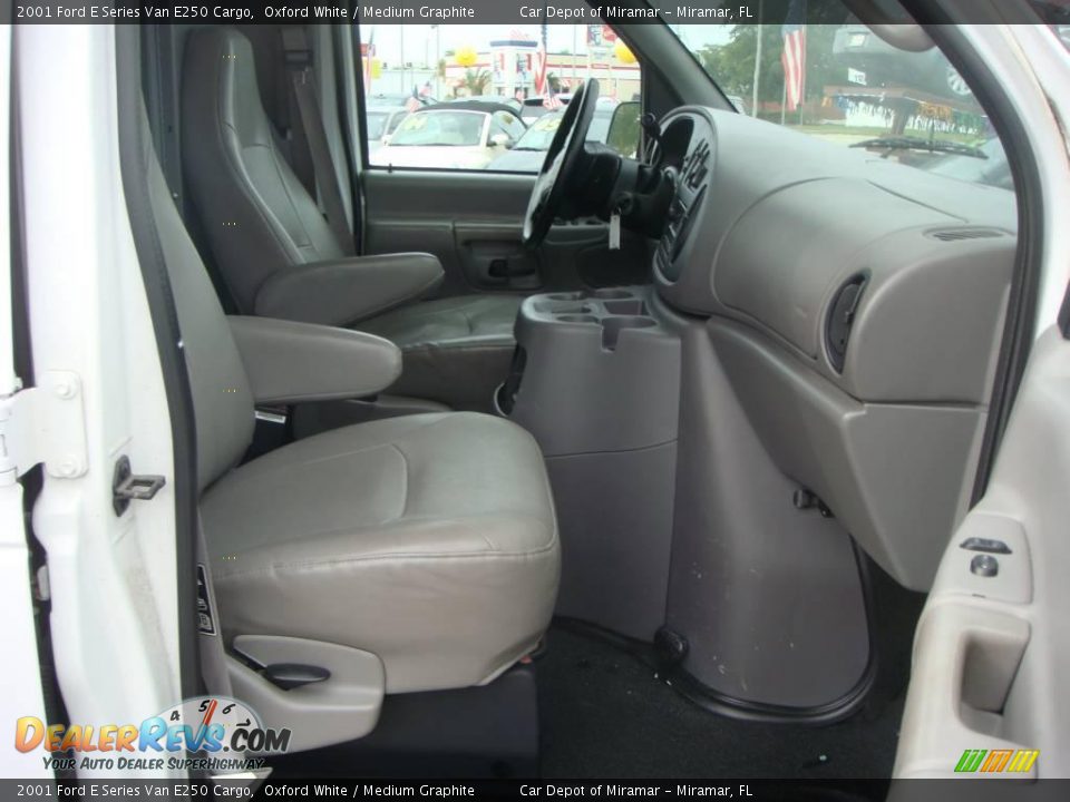 2001 Ford E Series Van E250 Cargo Oxford White / Medium Graphite Photo #11