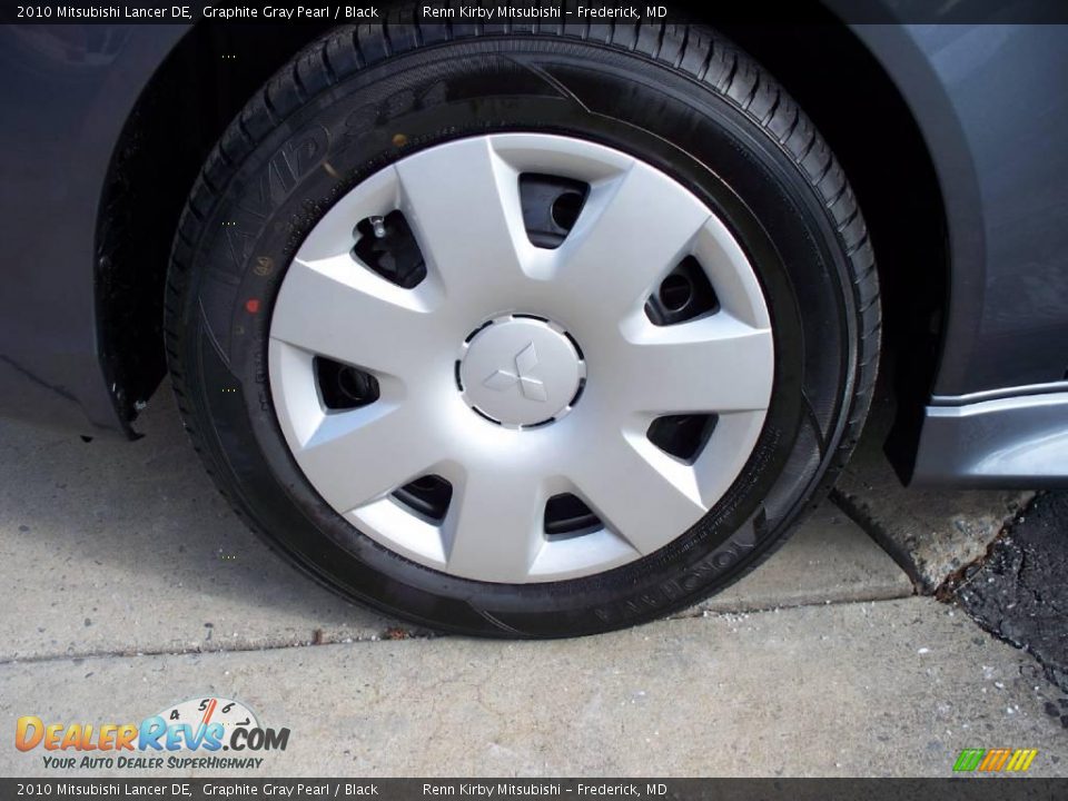 2010 Mitsubishi Lancer DE Graphite Gray Pearl / Black Photo #3