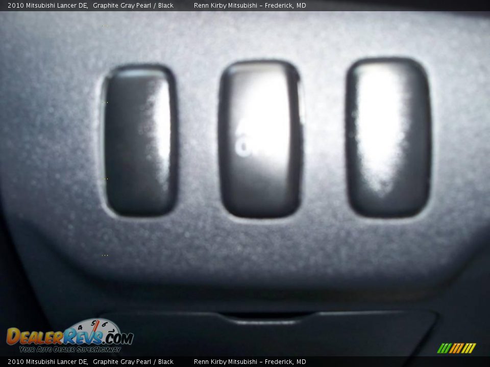 2010 Mitsubishi Lancer DE Graphite Gray Pearl / Black Photo #7