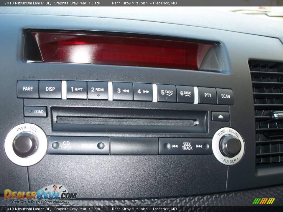2010 Mitsubishi Lancer DE Graphite Gray Pearl / Black Photo #8