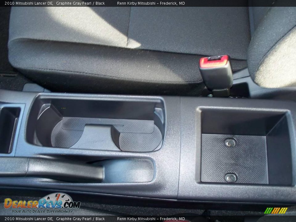 2010 Mitsubishi Lancer DE Graphite Gray Pearl / Black Photo #11