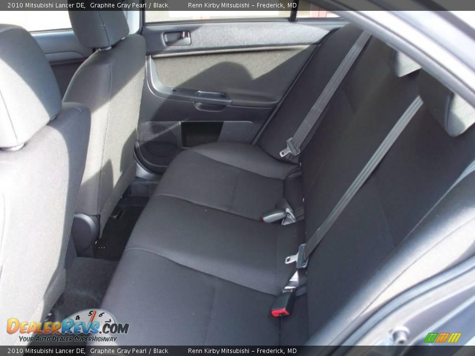 2010 Mitsubishi Lancer DE Graphite Gray Pearl / Black Photo #14