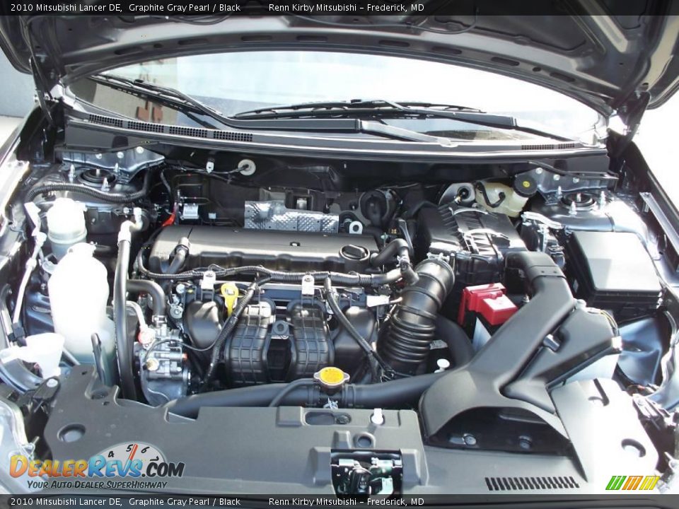 2010 Mitsubishi Lancer DE Graphite Gray Pearl / Black Photo #18