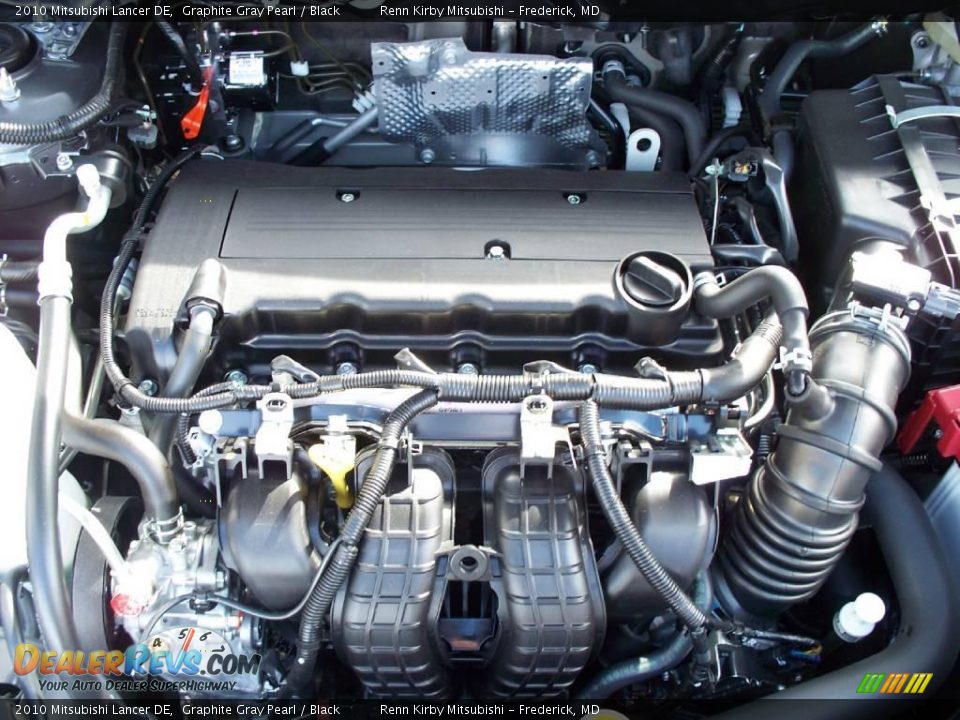 2010 Mitsubishi Lancer DE Graphite Gray Pearl / Black Photo #19