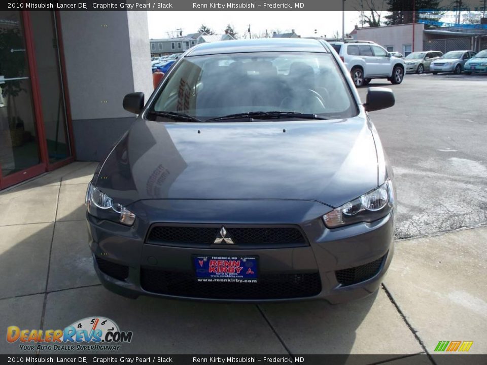 2010 Mitsubishi Lancer DE Graphite Gray Pearl / Black Photo #20