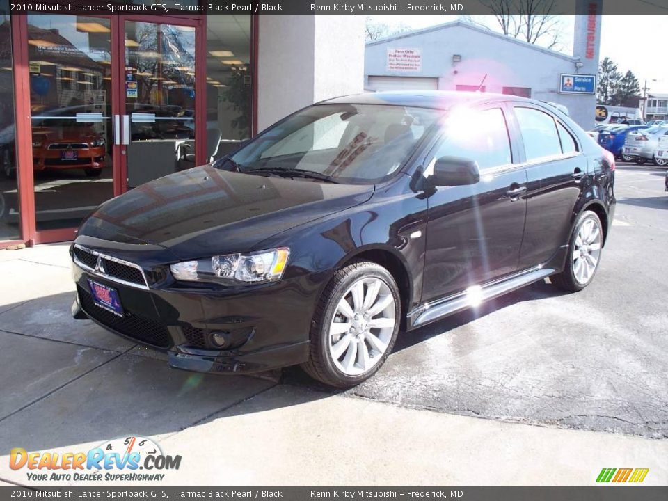 2010 Mitsubishi Lancer Sportback GTS Tarmac Black Pearl / Black Photo #1