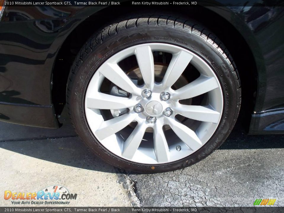 2010 Mitsubishi Lancer Sportback GTS Tarmac Black Pearl / Black Photo #3