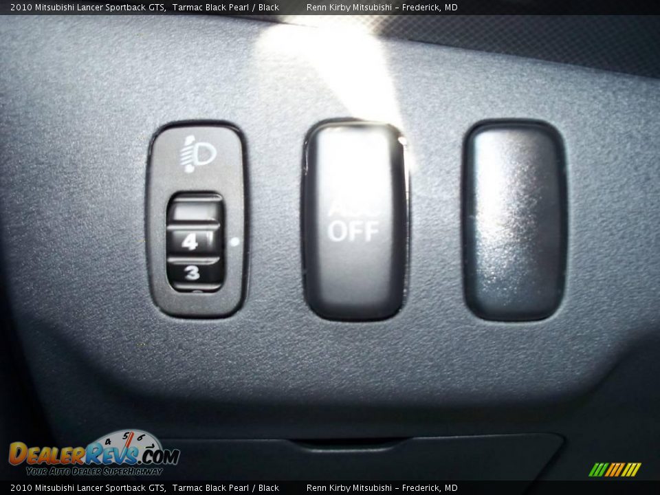 2010 Mitsubishi Lancer Sportback GTS Tarmac Black Pearl / Black Photo #8