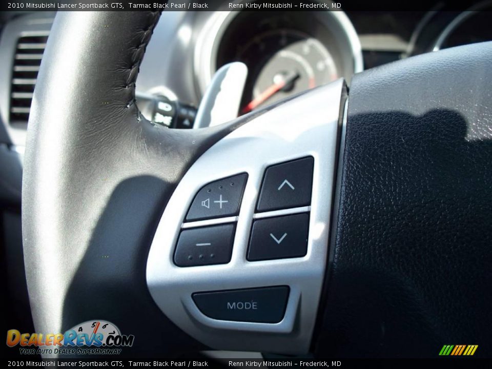 2010 Mitsubishi Lancer Sportback GTS Tarmac Black Pearl / Black Photo #10