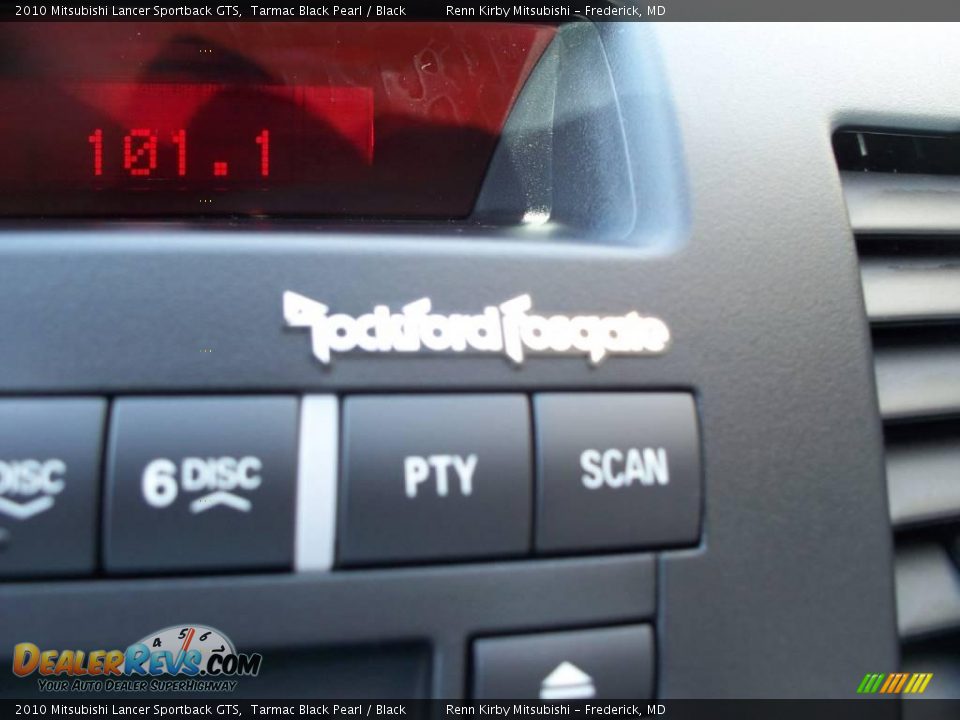 2010 Mitsubishi Lancer Sportback GTS Tarmac Black Pearl / Black Photo #14