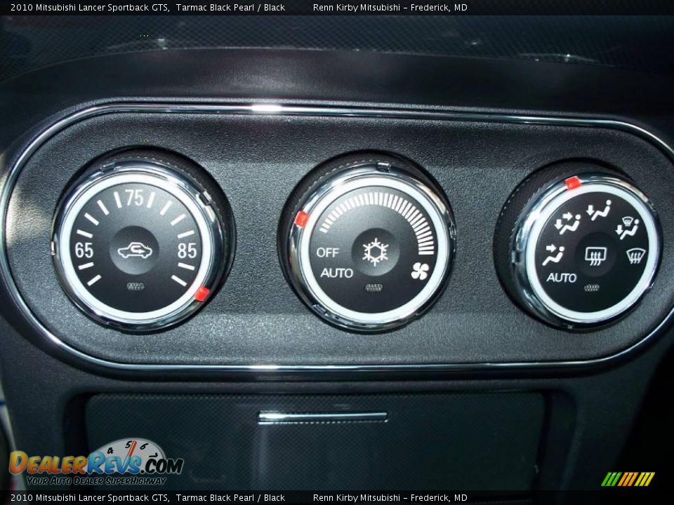 2010 Mitsubishi Lancer Sportback GTS Tarmac Black Pearl / Black Photo #15