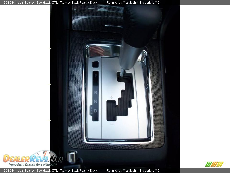 2010 Mitsubishi Lancer Sportback GTS Tarmac Black Pearl / Black Photo #16