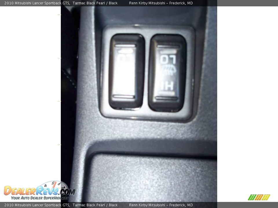 2010 Mitsubishi Lancer Sportback GTS Tarmac Black Pearl / Black Photo #17