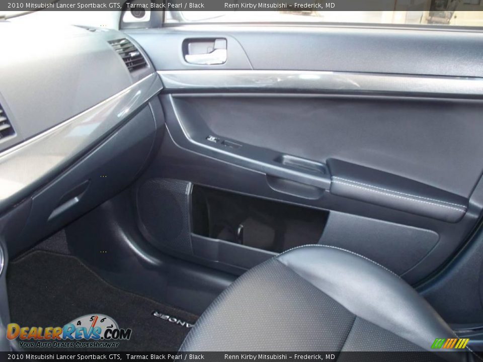 2010 Mitsubishi Lancer Sportback GTS Tarmac Black Pearl / Black Photo #20