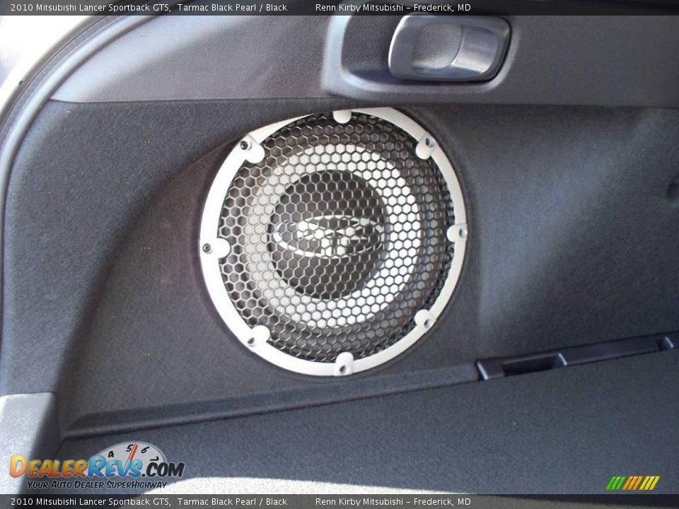 2010 Mitsubishi Lancer Sportback GTS Tarmac Black Pearl / Black Photo #25