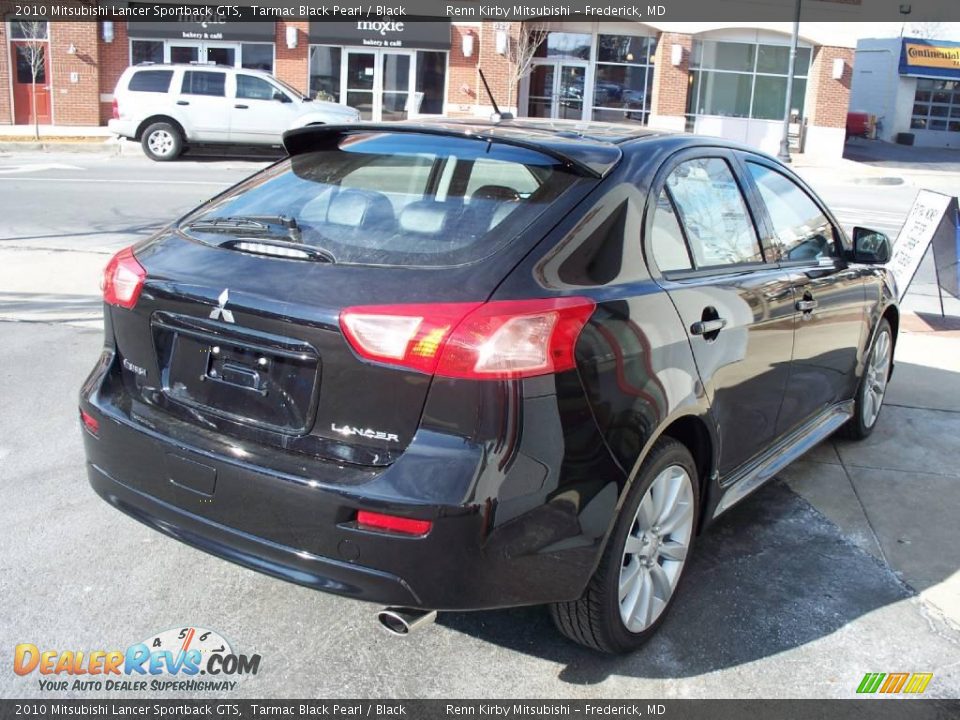 2010 Mitsubishi Lancer Sportback GTS Tarmac Black Pearl / Black Photo #28
