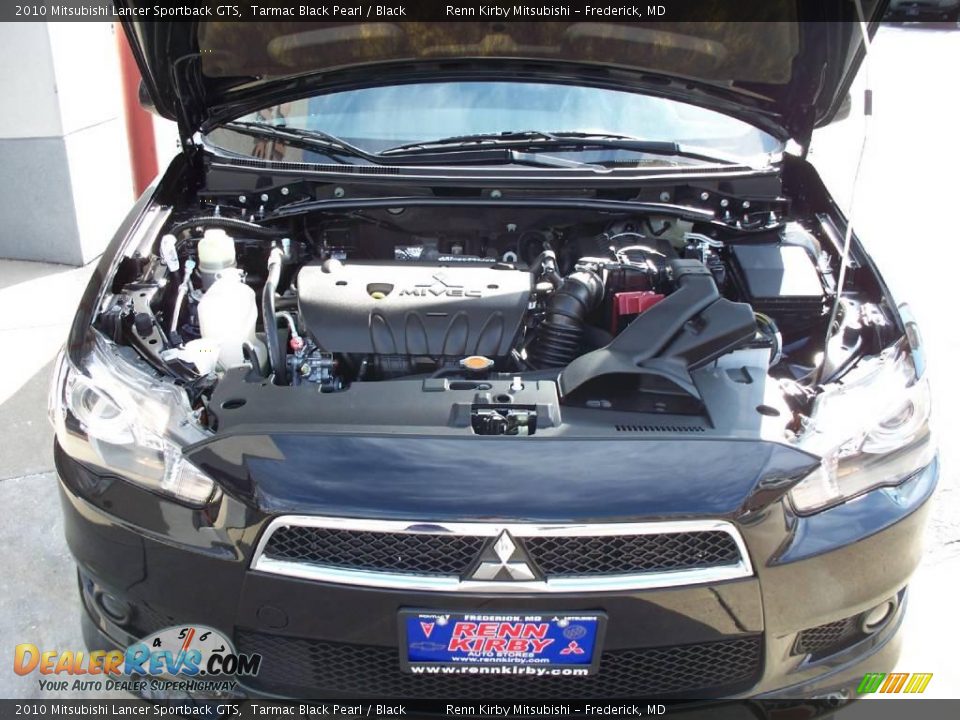 2010 Mitsubishi Lancer Sportback GTS Tarmac Black Pearl / Black Photo #29
